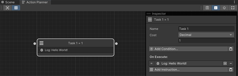 GOAP Task node overview