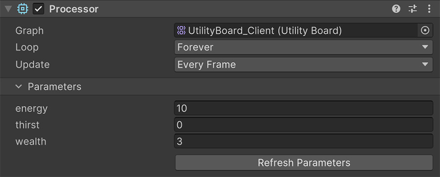 Processor with Parameters