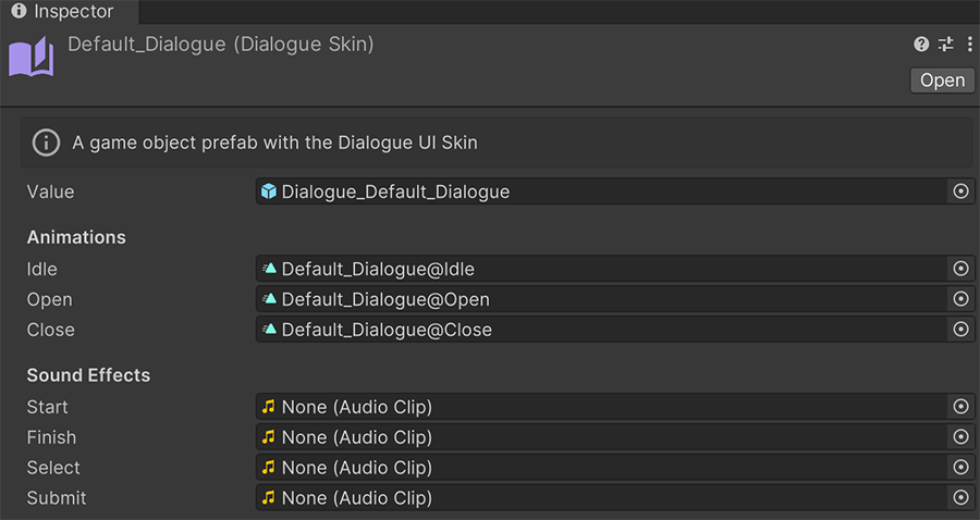 Dialogue Skin