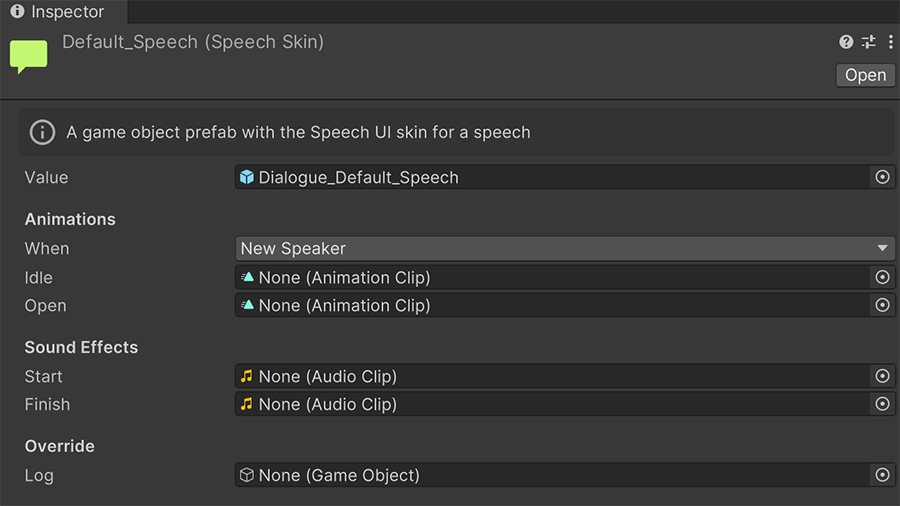 Dialogue Speech Skin