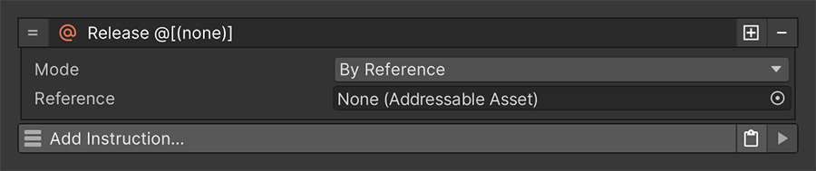 Addressables Release Asset Instruction