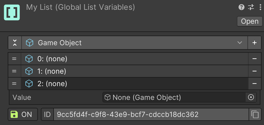 Global List Variables