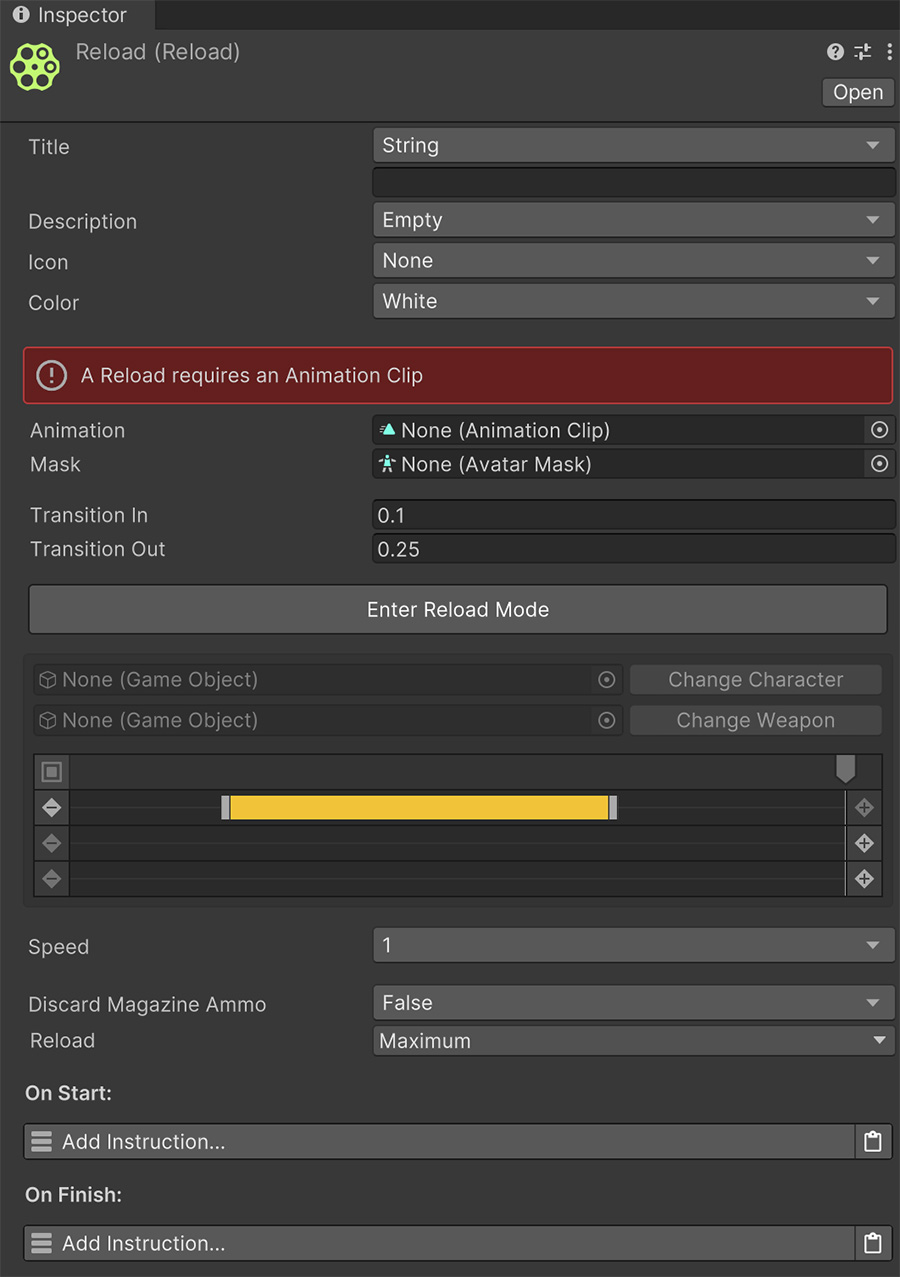 Shooter Reload asset