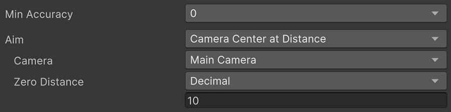 Sight asset Accuracy section