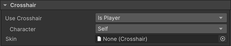 Sight asset Crosshair section