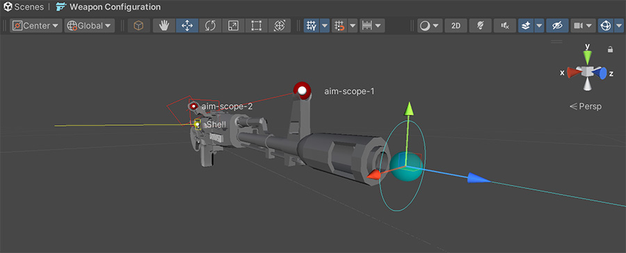 Shooter Weapon Mode in Scene handlers